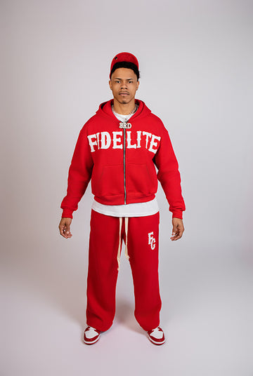 Fidelite "Classic Retro" Sweatsuit - Red