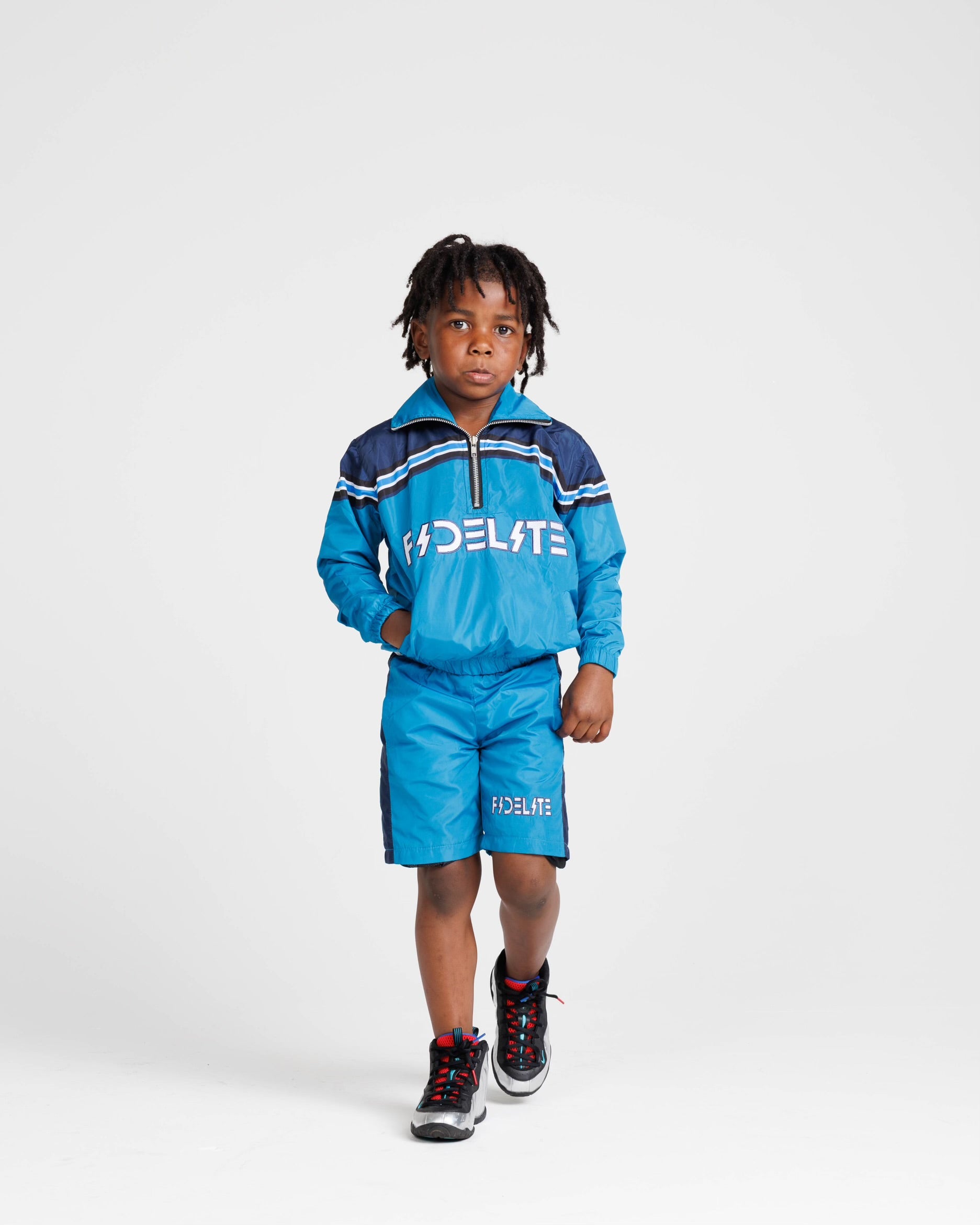 Kid's Windbreaker Set - Blue