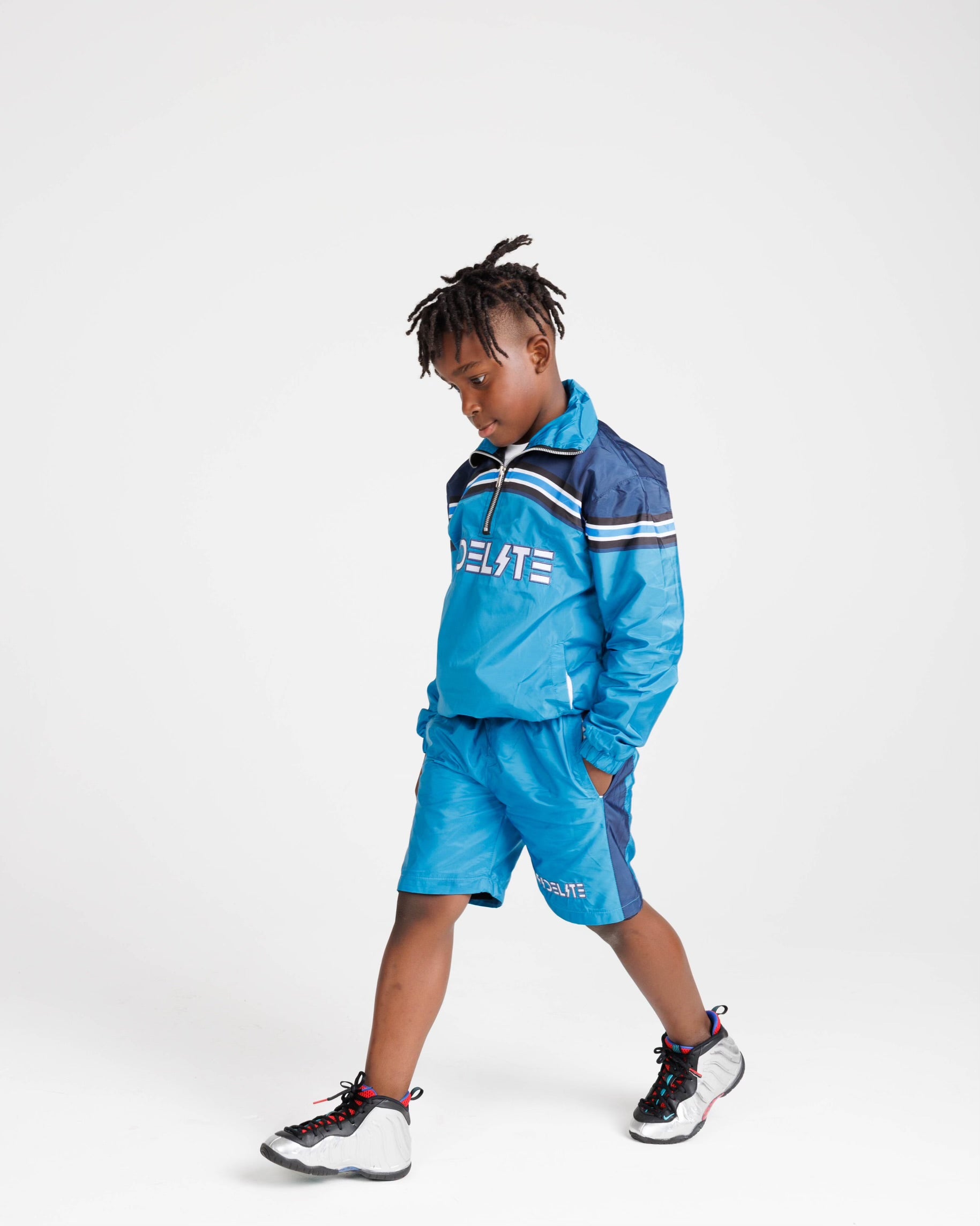 Kid's Windbreaker Set - Blue
