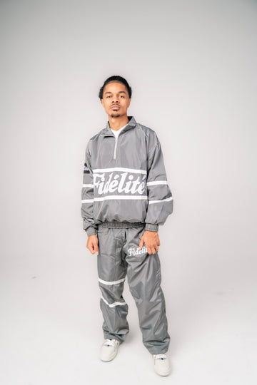 Grey Windbreaker Set