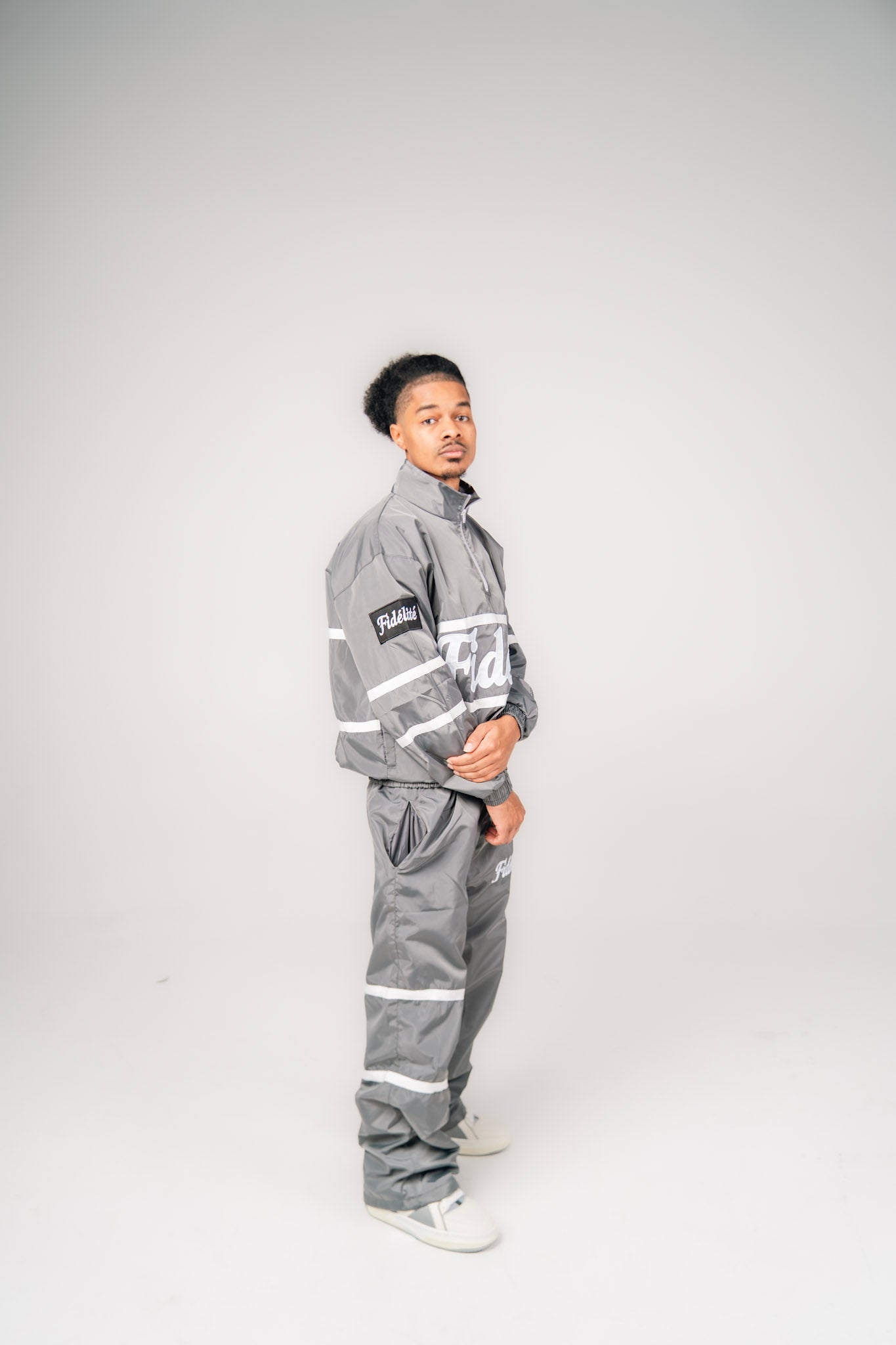 Grey Windbreaker Set