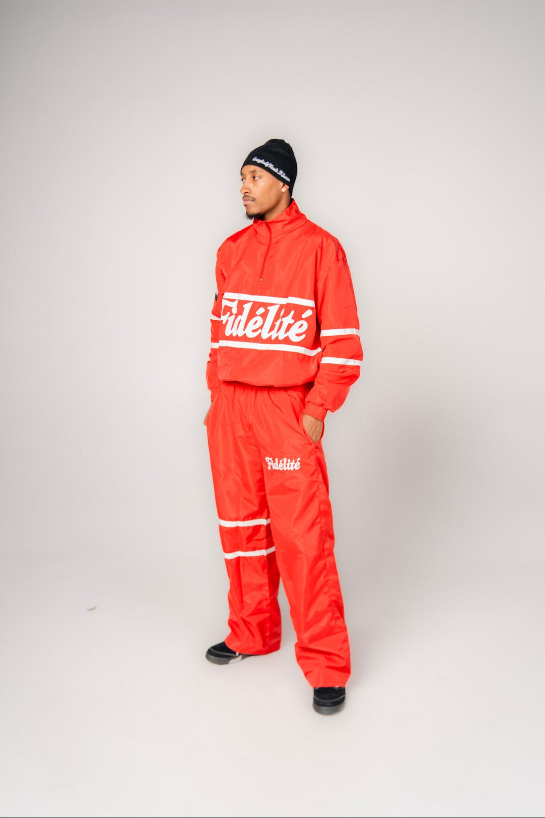 Red Windbreaker Set